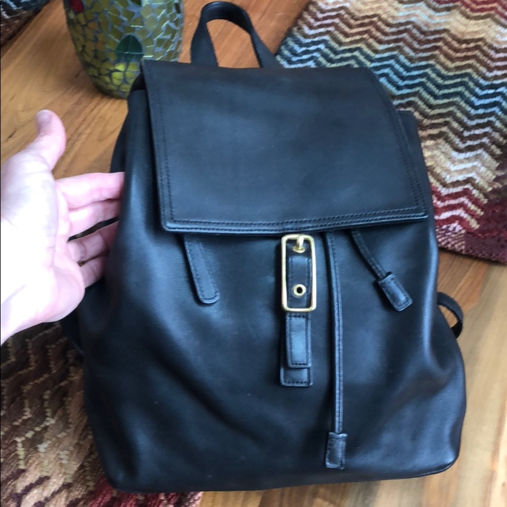 Coach Leather Backpack